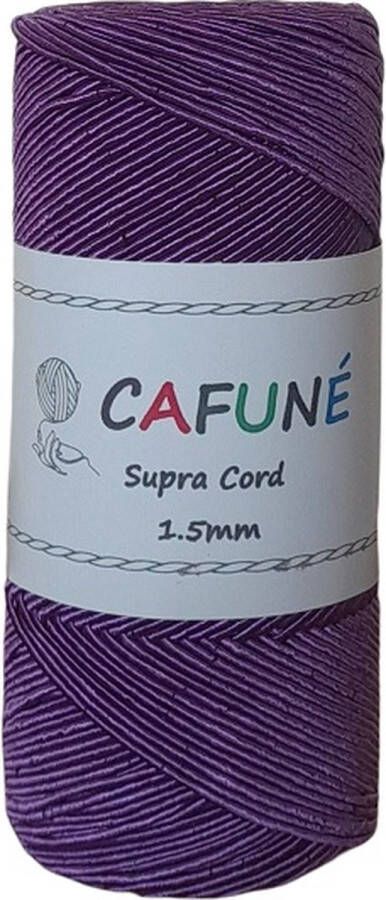 Cafuné Supra koord Violet-1 5mm-200gr-200mt-Sieradenkoord-Haken-Macramé-Buiskoord