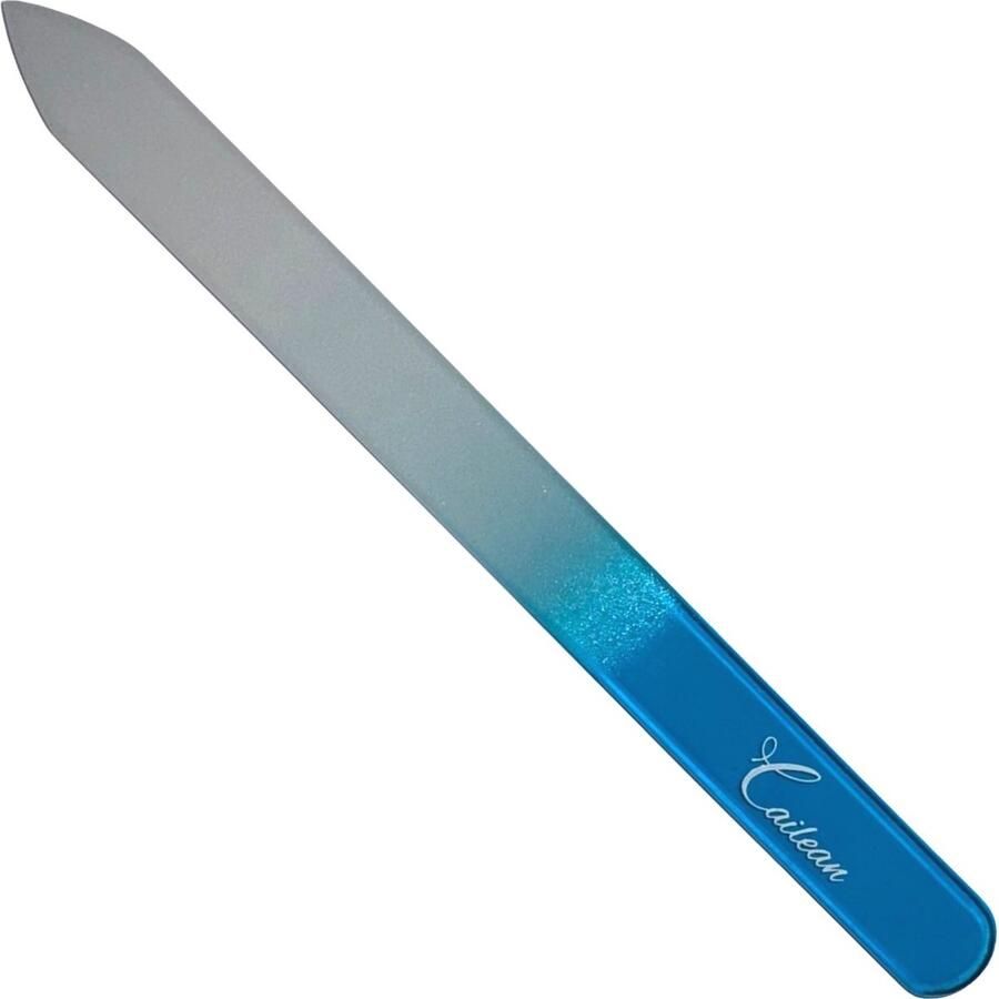 Cailean Glazen Nagelvijl 1 Stuk Blauw 14 cm Glasvijl Vijl Nagelverzorging Manicure Pedicure Onverslijtbaar Mooie & Verzorgde Nagels