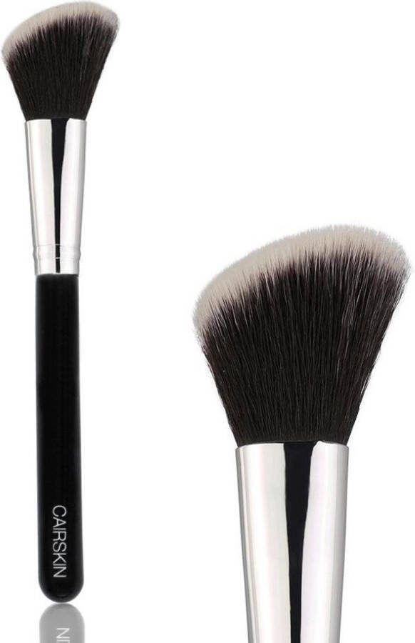 CAIRSKIN Soft Angled Blush Powder & Bronzer Make-up Kwast All Time Basic Brush Large Angled Face Brush CS136 New Edition
