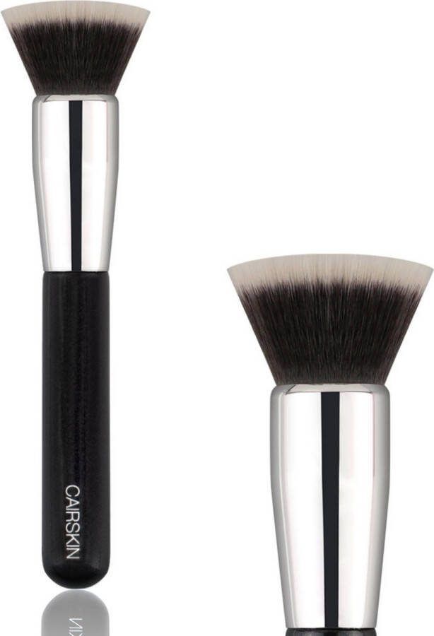CAIRSKIN Full Coverage Foundation Buffer Brush Dekkende Finish Long Lasting Matte Look Flat Foundation Buffing Brush CS132 New Edition