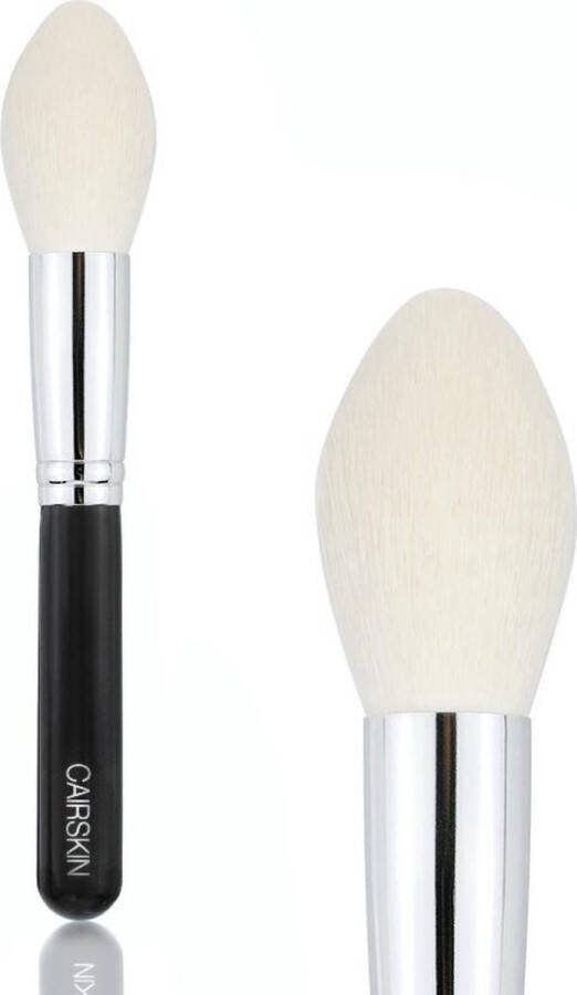 CAIRSKIN Professional Large Face Brush for Overall Makeup Application of Bronzer & Setting Face Powders Bronzing Application Natural Finish Make-up Kwast Luxe Exclusive Bronzing Powder Brush CS134 New Edition