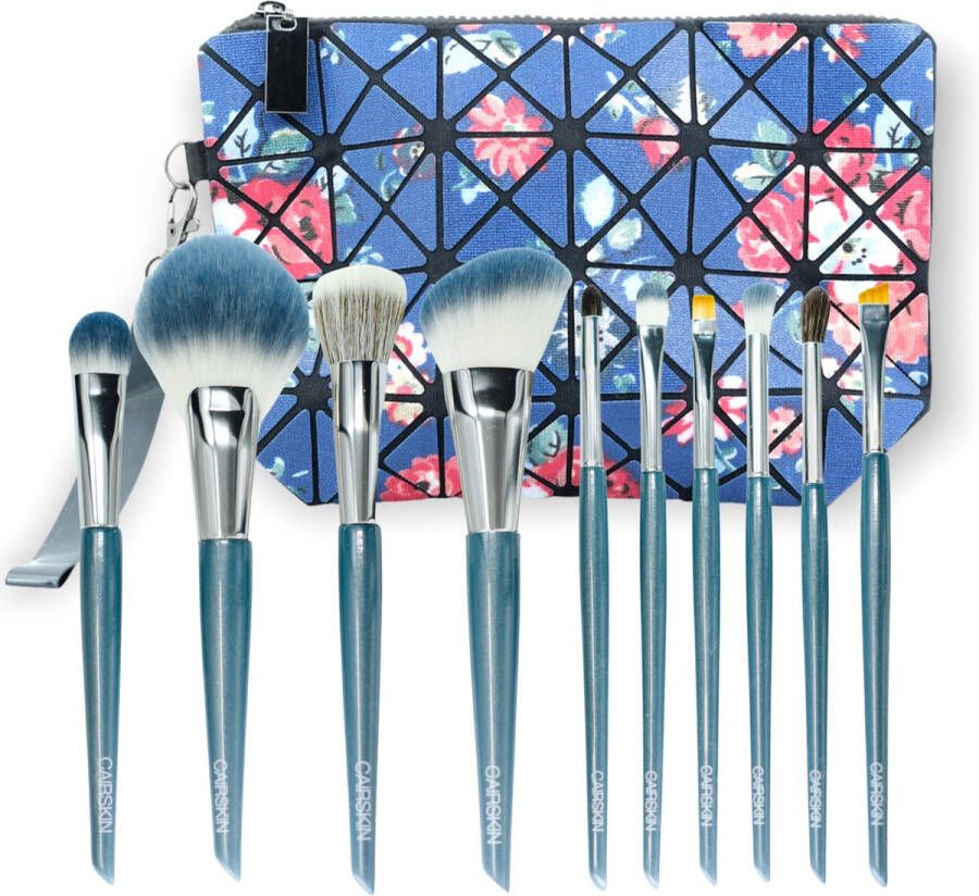 CAIRSKIN Professional Brush Set 10 Classic Cadet Make-up Brushes for Face & Eyes Professional Makeup Visagie Kwastenset voor Gezicht & Ogen