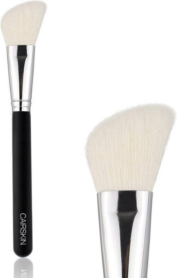 CAIRSKIN Natural & Soft Blush Highlight & Powder Application Radiant Glow Soft Contour Poeder Kwast Large Angled Shading Brush CS135 New Edition