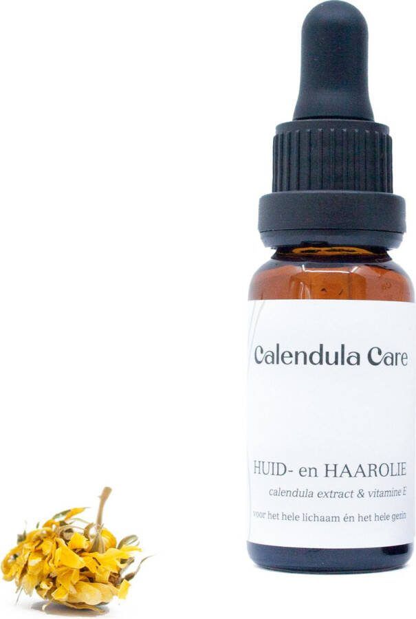 Calendula Care Huid en Haarolie Gezichtsreiniger Make-up Remover Babyolie Alle huidtypes Calendula extract & vitamine E 100% Biologisch & Natuurlijk Parfumvrij