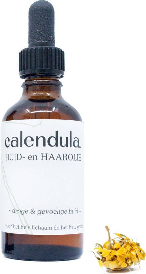 Calendula Care Huidverzorging Gezichtsreiniging Massageolie Make up remover Vit. E & Calendula extract 100% Biologisch & Natuurlijk Parfumvrij
