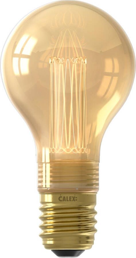Calex Crown Series LED Lamp E27 A60 Lichtbron Goud 2.3W Dimbaar