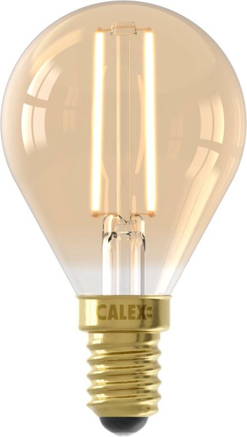 Calex Filament LED Lamp E14 P45 Lichtbron Goud 3.5W Dimbaar