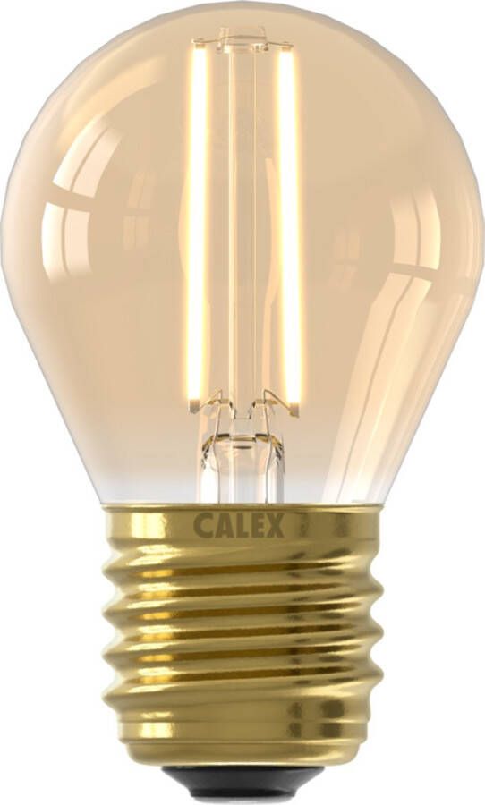 Calex Filament LED Lamp E27 P45 Lichtbron Goud 3.5W Dimbaar