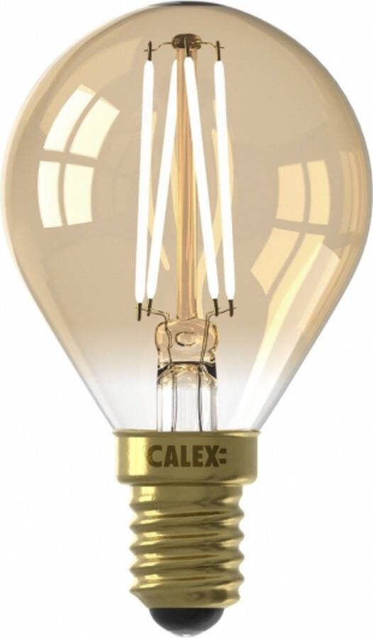 Calex Lichtbron E14 Kogellamp Glas Goud 5 x 8 x 5 cm (BxHxD)