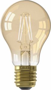 Calex Led Volglas Filament Standaardlamp 220-240v 4w 310lm E27 A60 Goud 2100k Cri80 Dimbaar