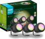 Calex Smart Outdoor 24v Tuinverlichting Set van 3 Slimme Grondspots RGB en Warm Wit Licht Zwart - Thumbnail 2