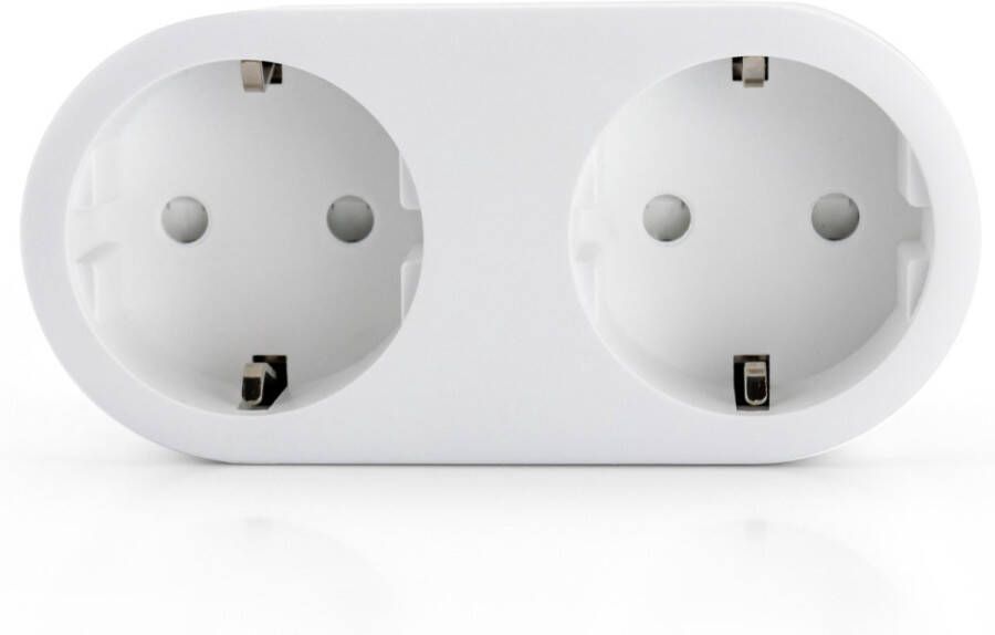 Caliber Dubbele Slimme Stekker Smart Plug Voor Energiebesparing Google Home Amazon Alexa en Siri (HWP121E)
