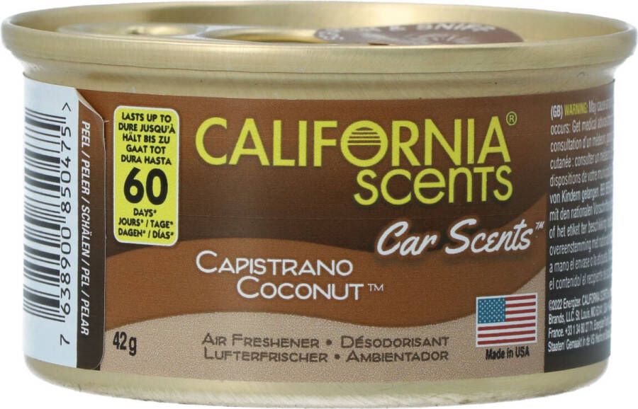 California Scents Auto luchtverfrisser Capistrano Kokosnoot