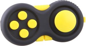 Calm pad Fidget Pad – Wriemelkubus – Anti Stress Speelgoed – Fidget Cube – Wriemel Stick – Zwart Geel