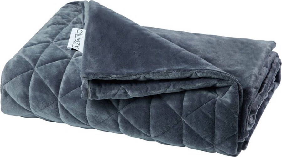 Calmzy Superior Soft Duvet cover Verzwaringsdeken hoes 150 x 200 cm Superzacht Comfortabel Fleece Charcoal
