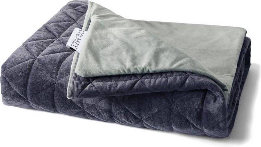 Calmzy Superior Soft Duvet cover Verzwaringsdeken hoes 150 x 200 cm Superzacht Comfortabel Fleece Charcoal grijs