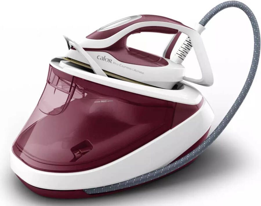 Calor GV9711C0 stoomstrijkijzer station 3000 W 1 2 l Durilium Airglide-zoolplaat Rood Wit