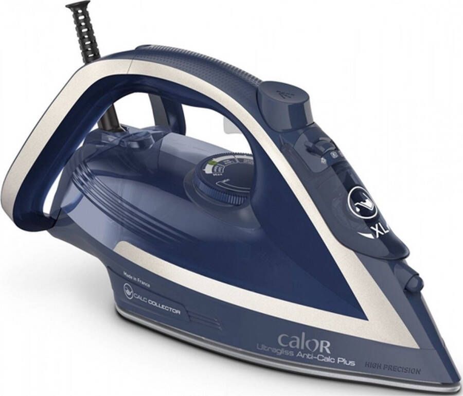 Calor FV6830C0 Strijkijzer ULTRAGLISS Anti Calc 2800 W Blauw zilver
