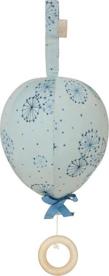 CamCam Copenhagen Muziekdoosje ballon met klittenbandlus dandelion petrol
