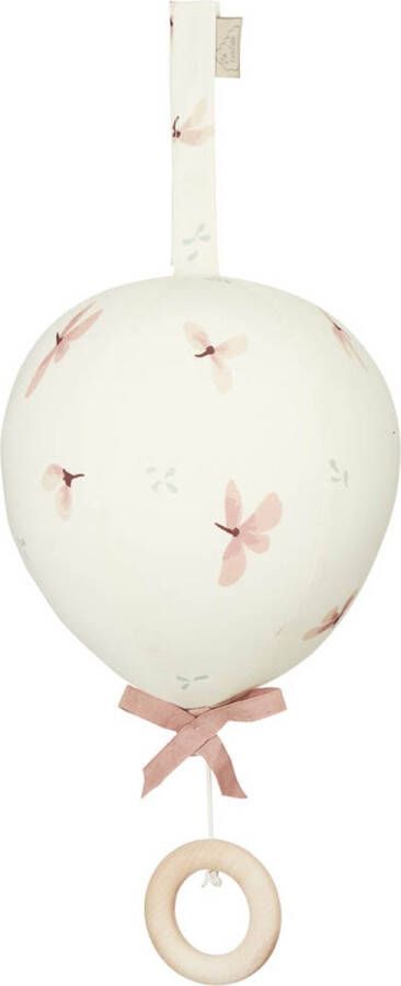 CamCam Copenhagen Muziekdoosje ballon met klittenbandlus windflower cream
