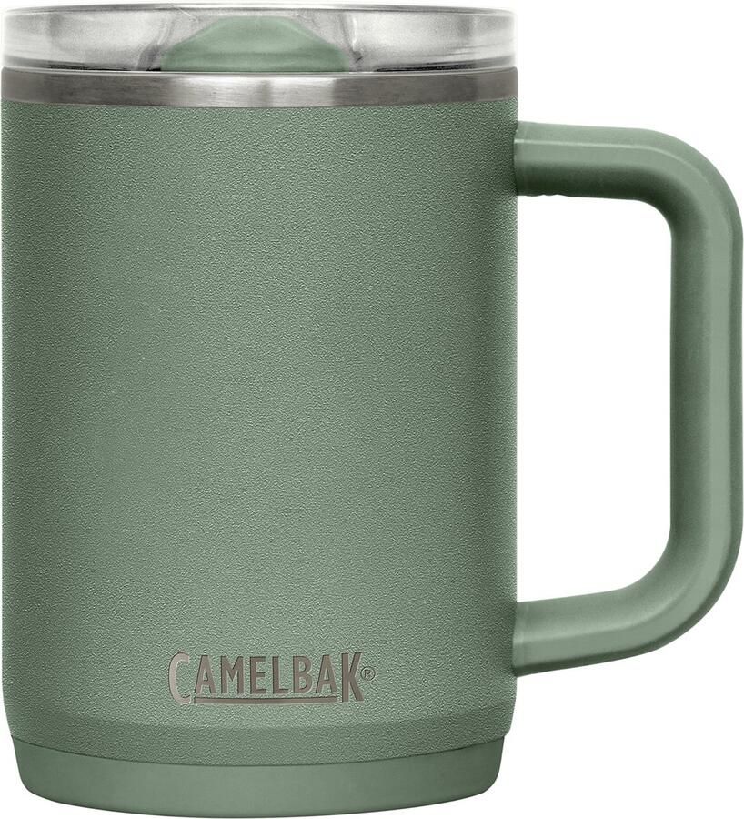 Camelbak Thrive Mug 500 ml Isolatie Drinkfles Antislip 100% lekvrij BPA-vrije Sportfles RVS Hoogwaardige Poedercoating Schroefdeksel Groen