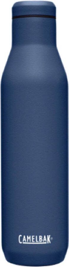 Camelbak Thermosbeker 0.75L Dubbelwandige Drinkfles Isolerend RVS Antislip Siliconen Bodem Roestvrijstaal Geschikt voor Wijn Blauw