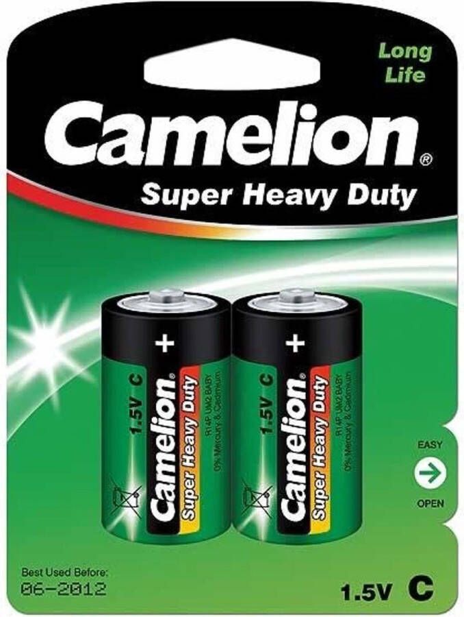 Camelion Batterijen 1.5v C R14P Baby UM2 (hangverpakking)