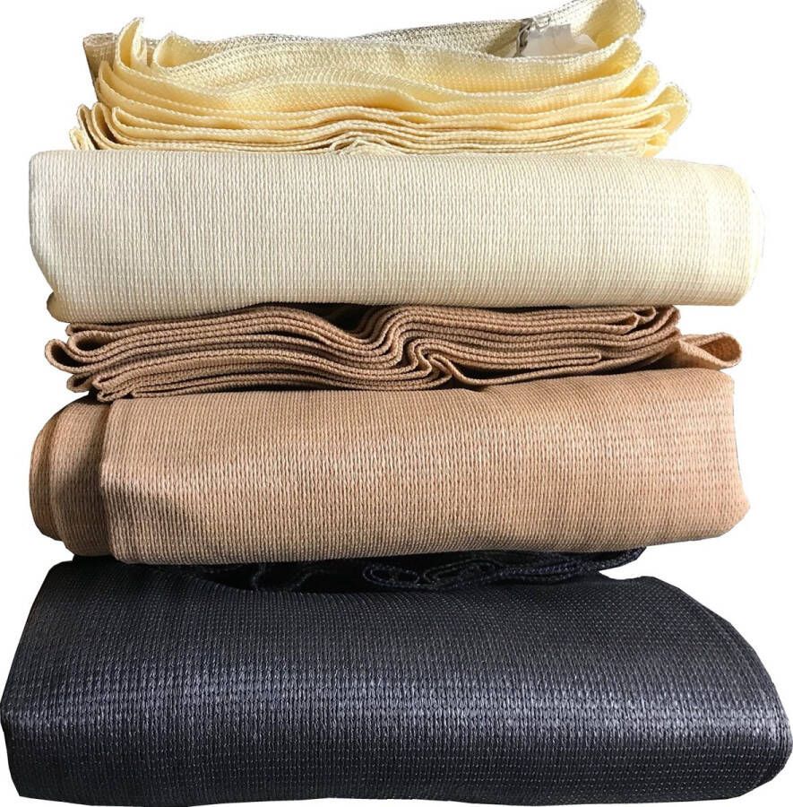 CamoBob schaduwdoek coupon 3x10m ivoor tijdelijk met gratis 25 stuks klik klaks