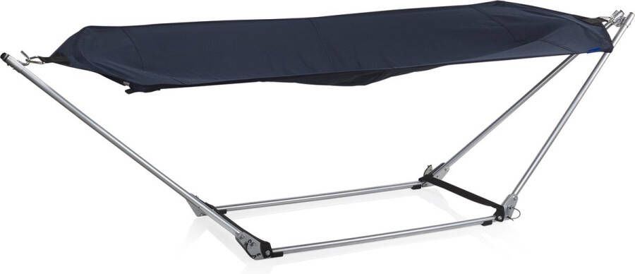 Campart Hangmat BE-0640 – Opvouwbaar en lichtgewicht – inclusief Opbergtas Blauw