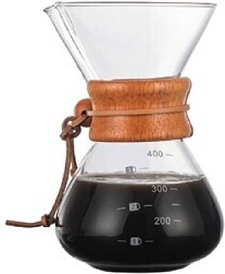 Campinoutdoor Koffiezetapparaat +RVS Roestvrij Staal Koffiefilter Giet Over Glazen 400ml