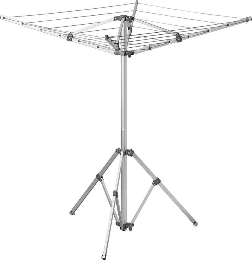 Campout Droogmolen met Voet 79 x 24 x 13 cm Wasmolen Eenvoudig drogen Inklapbaar Droogmolen met Grondanker Inclusief beschermhoes en 3 haringen
