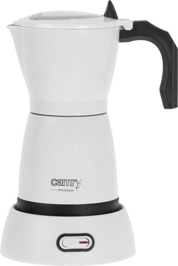 Camry CR 4415 Elektrische Mokka pot 300 ml voor 6 kopjes Wit