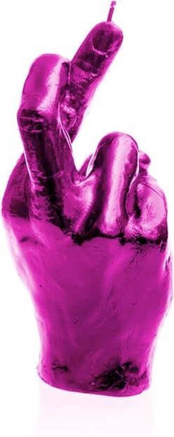 Candellana Hoogglans roze gelakte figuurkaars design: Hand CRS Hoogte 19 cm (30 uur)