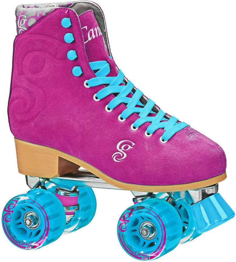 CANDI GIRL Carlin Rolschaatsen Rollerskates Aluminium Frame Alu Trucks Berry Dames (binnenzooltje 25 cm)