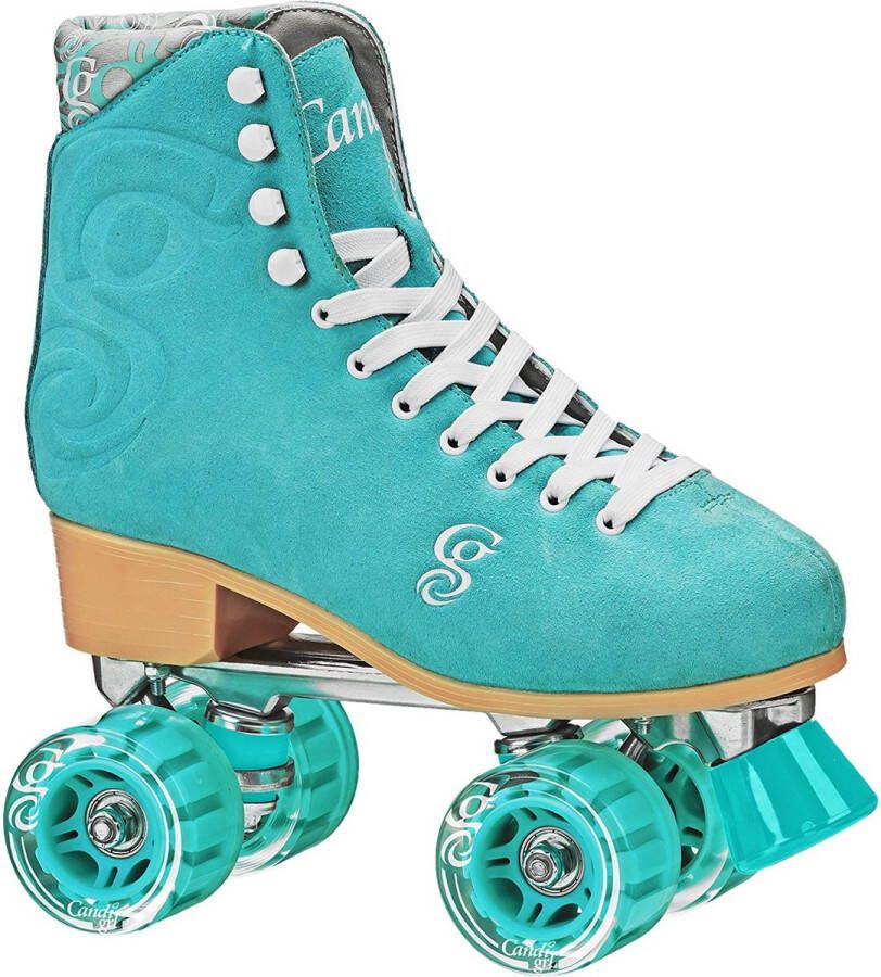 CANDI GIRL Carlin Rolschaatsen Rollerskates Aluminium Frame Alu Trucks Sea Foam Dames (binnenzooltje 25 cm)