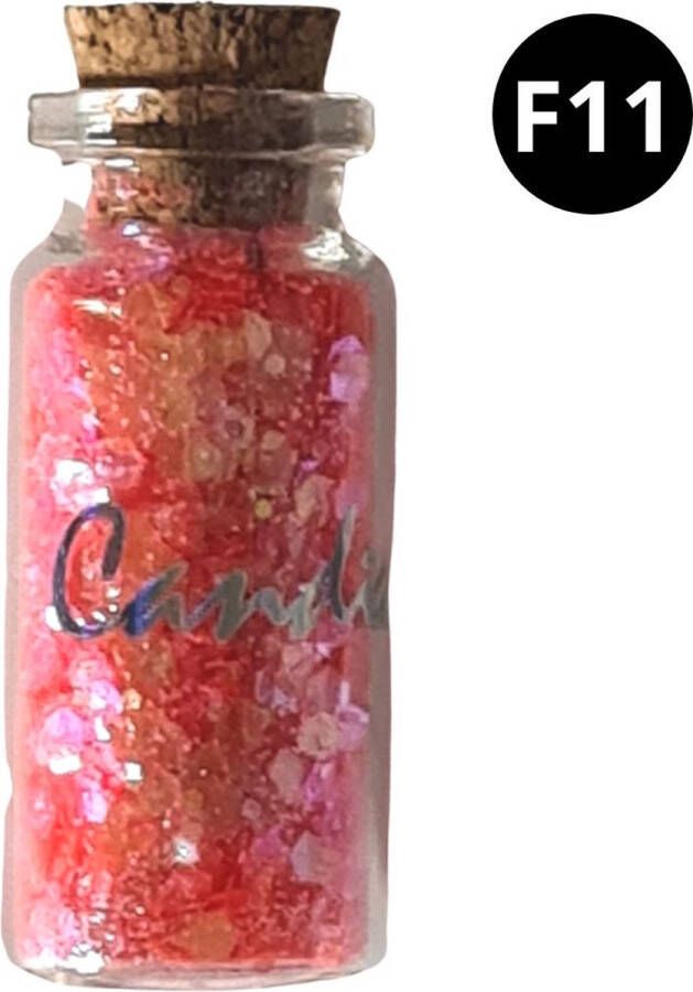 Candice Cosmetics CHUNKY LOOSE GLITTER NEON Roze F11 GS.500 Oogschaduw Pigment Grove Glitters Flakes 16 g