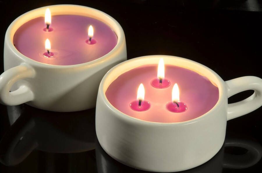 MilaNNE Candles by Luxe SOEPKOP kaars met 3 pitten geheel met de hand gemaakt- BEKIJK VIDEO