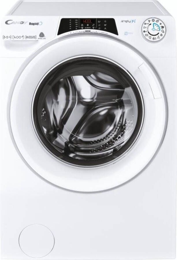Candy ROW4854DWMSE 1-S Was-droogcombinatie 8 5 kg 1400 rpm Voorbelading Wit Mix Power System +