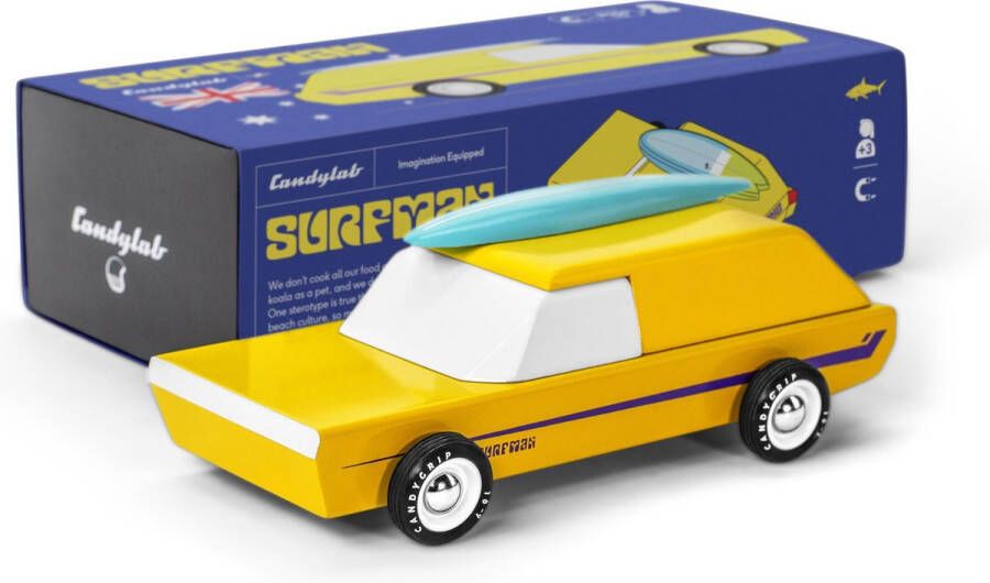 Candylab Toys Candylab Houten Design Speelgoedauto Surfman