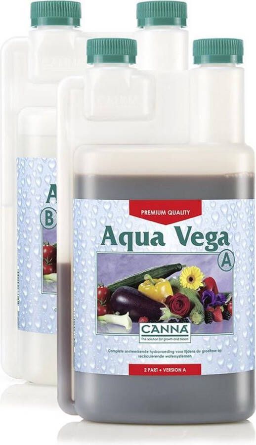 HappyTuin.nl Canna Aqua Vega A+B 1L Plantvoeding