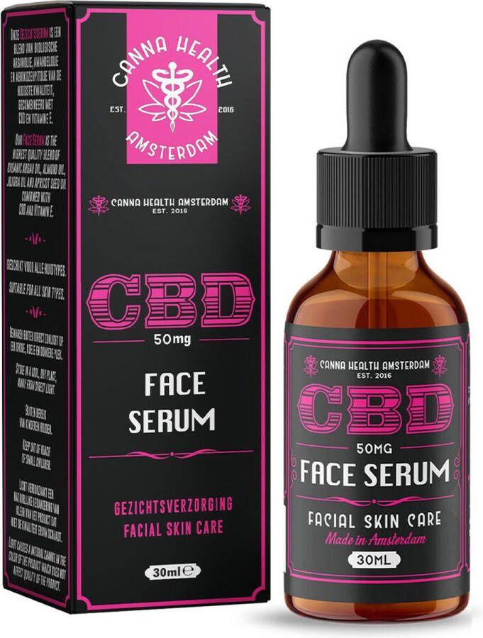 Canna Health Amsterdam CBD Face Serum 50mg CBD