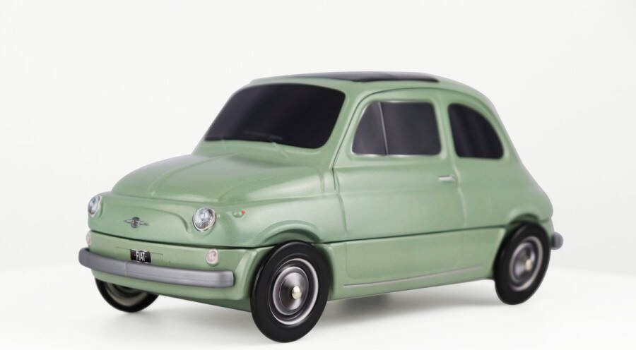 Cannoli Box Fiat 500 Koekblik met 5 cannoli Bewaarblik Koekjestrommel met inhoud Mintgroen