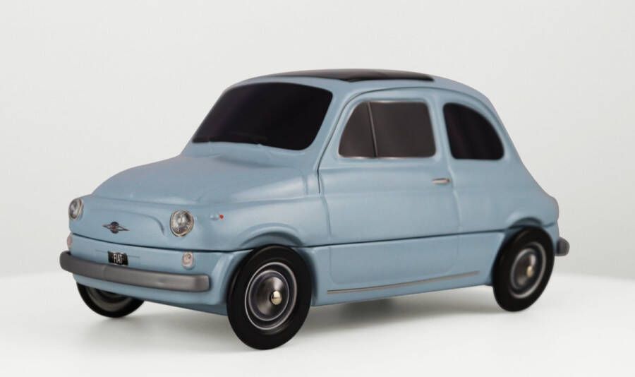 Cannoli Box Fiat 500 Koekblik met 5 cannoli Bewaarblik Koekjestrommel Baby Blauw