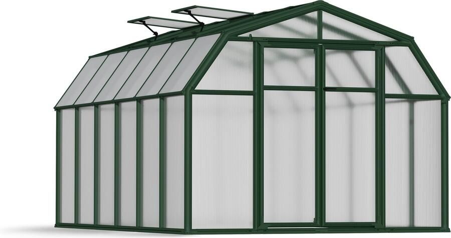 Canopia Hobby Gardener Tuinkas Kweekkas Broeikas Polycarbonaat Hoge Kwaliteit Eenvoudige installatie Groen 391X266X208 cm