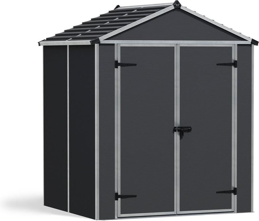 Canopia Rubicon Tuinhuis Tuinschuur Ultra Duurzaam Polycarbonaat Grijs 154X185X217 cm