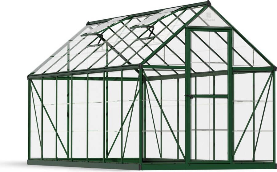 Canopia Harmony Tuinkas Kweekkas Broeikas Polycarbonaat Hoge Kwaliteit Eenvoudige installatie Groen 426X185X208 cm