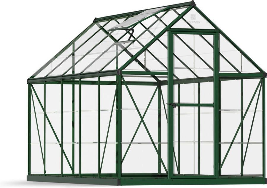 Canopia Harmony Tuinkas Kweekkas Broeikas Polycarbonaat Hoge Kwaliteit Eenvoudige installatie Groen 306X185X208 cm