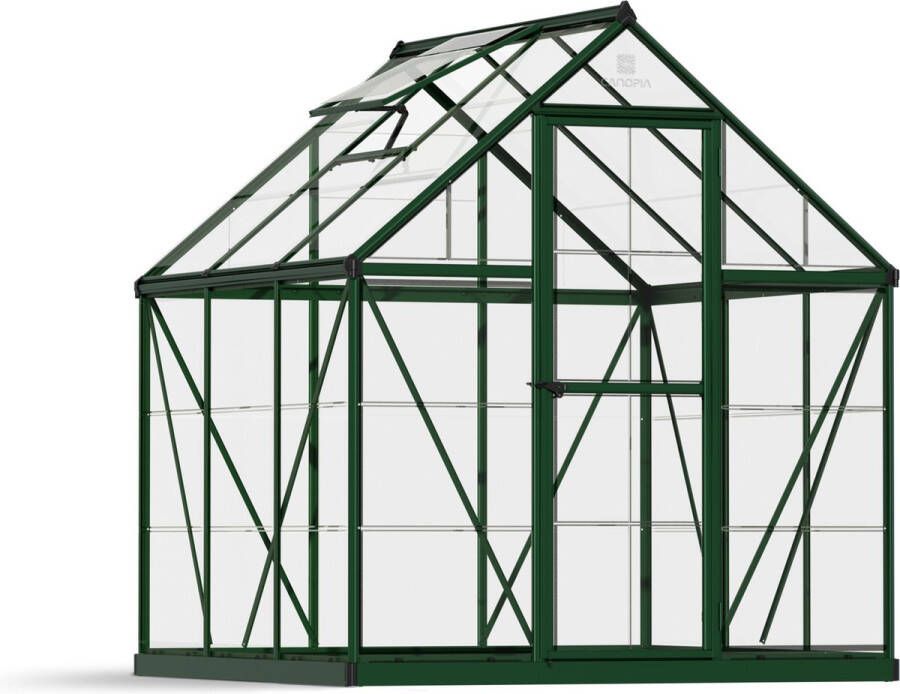 Canopia Harmony Tuinkas Kweekkas Broeikas Polycarbonaat Hoge Kwaliteit Eenvoudige installatie Groen 186X185X208 cm