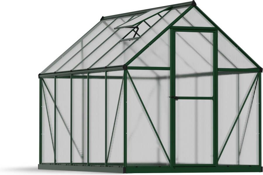 Canopia Hybrid Tuinkas Kweekkas Broeikas Polycarbonaat Hoge Kwaliteit Eenvoudige installatie Groen 306X185X208 cm