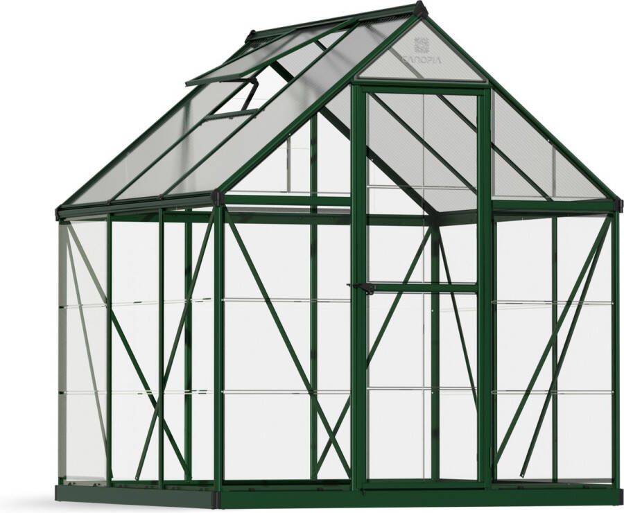 Canopia Hybrid Tuinkas Kweekkas Broeikas Polycarbonaat Hoge Kwaliteit Eenvoudige installatie Groen 186X185X208 cm